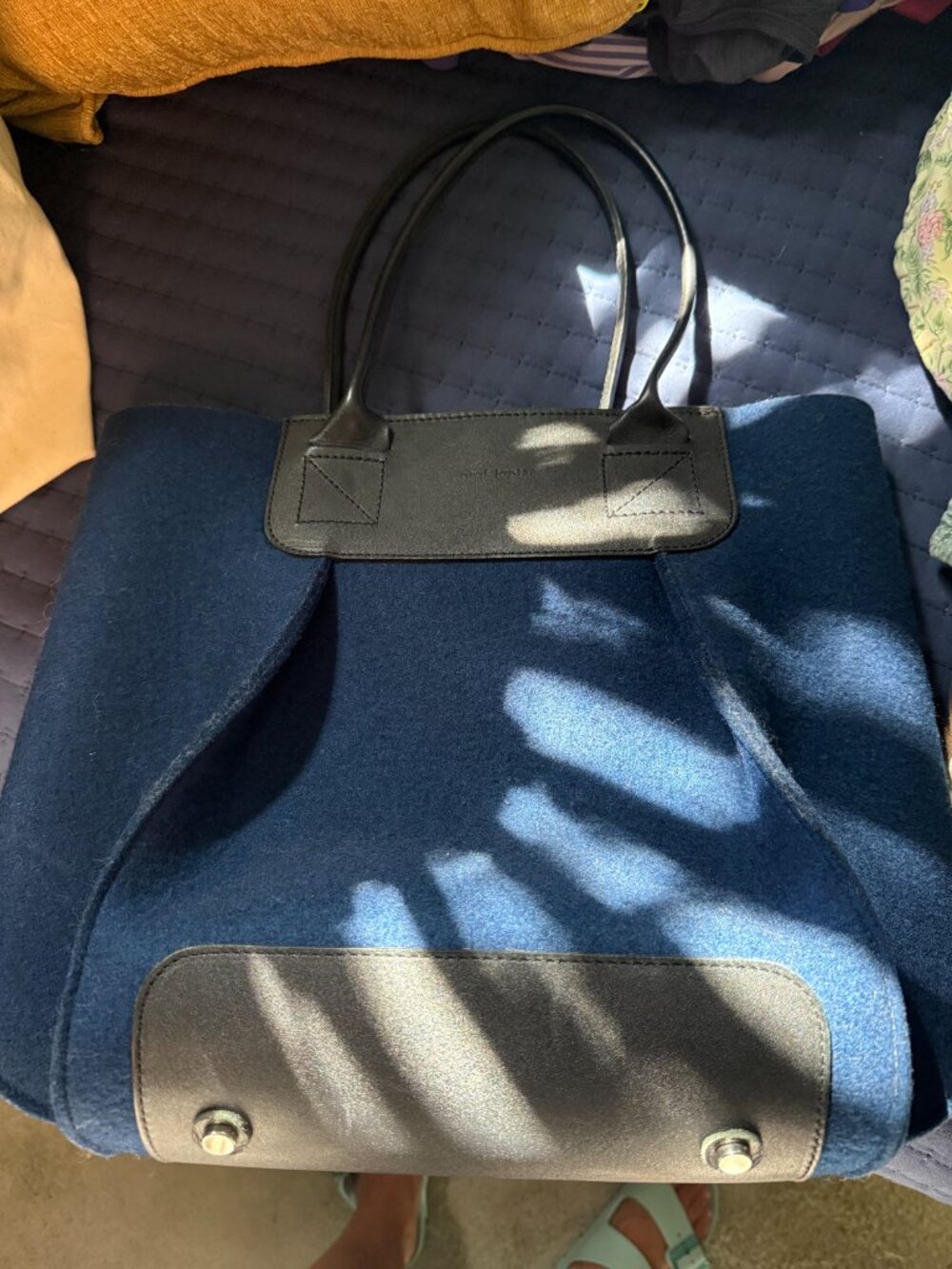 Graf Lantz Frankie Merino Wool Midi Navy Black